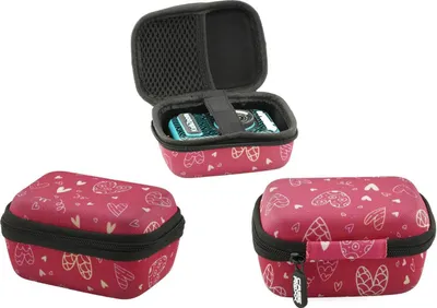 Productafbeelding van Caseroxx tas voor de VTech Kidizoom Video Studio HD, met hartjesprint, roze, gemaakt van EVA-materiaal