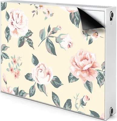 Produktbild von Magnet Verkleidung Abdeckung Heizkörperabdeckung Heizkörperabdeckung 100x60 cm  - Vintage, Rosen