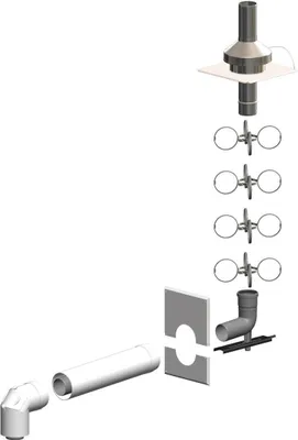 Image de Atec Schacht-Set PolyTwin inkl. Verbindungsl. ES DN 80/125 - DN 80