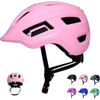 Imagen del producto de Casco para bicicleta infantil Helm, ajustable, para múltiples deportes, ligero, talla XS, color rosa
