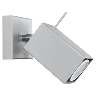 Immagine prodotto di Lampada da parete MERIDA 1 grigio 1xGU10 10W acciaio 8x16x8cm Sollux Lighting