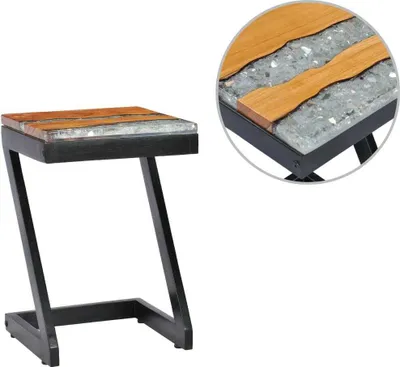 Produktbild von Maison Exclusive - Couchtisch 30 x 30 x 50 cm Massivholz Teak und Polyresin