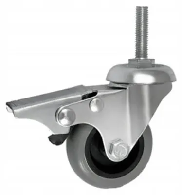 Produktbild von Zabi Möbelrad 50mm schwenkbar mit Bremse Gewindezapfen