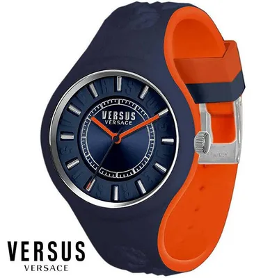 Zdjęcie produktu dla Versus by Versace VSPOQ2418 Fire Island blau orange Silikon Damen Uhr NEU