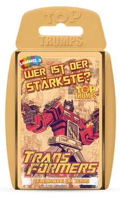 Produktbild von Top Trumps - Transformers retro Kartenspiel Karten Spiel Auto Quartett Deutsch