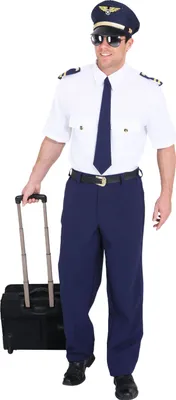 Produktbild von Pilot blau weiß 3tlg. Gr. 50/52 Hemd Hose Krawatte