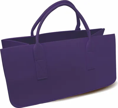 Produktbild von Filztasche Kaminholz Aubergine Tragetasche, Felt Bag