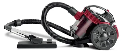 Image de Aspirateur - Aspirateur balai sans sac - 2600 W - Pour tapis - Pour sols durs - Élimine les poils d'animaux - Rouge