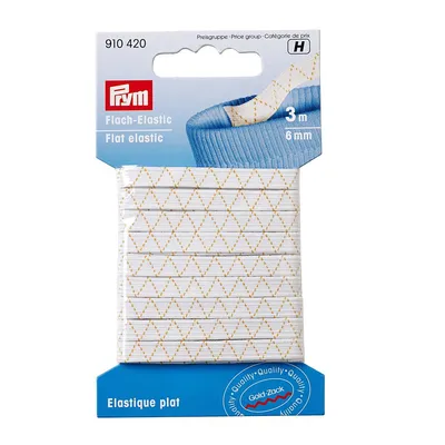 Obrázek produktu pro Pruženka plochá, 6 mm, bílá, 3 m