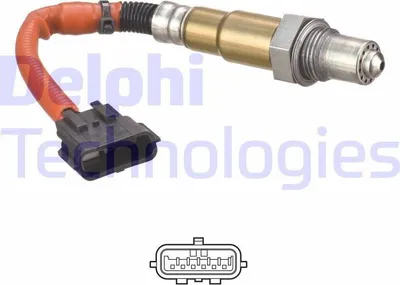 Produktbild von DELPHI Lambdasonde für NISSAN Qashqai II (J11, J11) vor-Kat Beheizt 85mm ES21280-12B1
