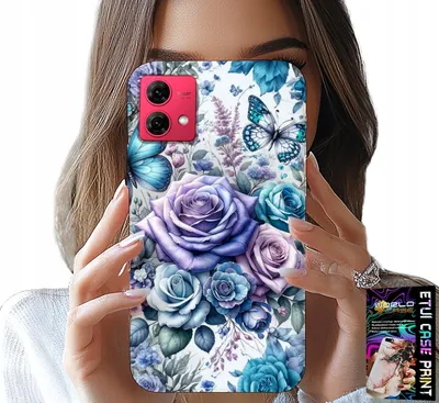Immagine prodotto di Custodia per Motorola Edge 40 Neo - Custodia con motivi floreali Blushes + Foil