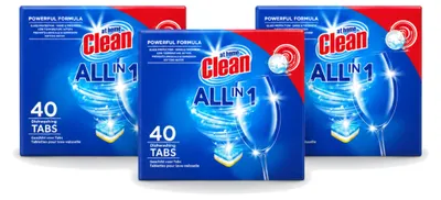 Produktbild von 3 x At Home All-in-1 Spülmaschinentabs - Kalkschutz - Vorteilspackung - 3 Stücke