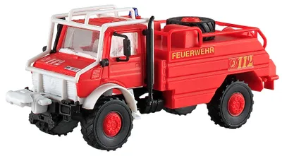 Zdjęcie produktu dla Zestaw KIBRI MB Unimog – woz strażacki do gaszenia pożarów lasów 18270