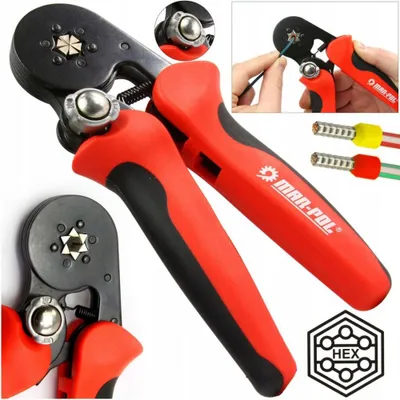 Obrázek produktu pro MAR-POL Kleště lisovací na dutinkové konektory 0,25-10mm² M49520