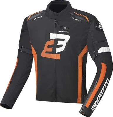 Produktbild von Bogotto GPX wasserdichte Motorrad Textiljacke, schwarz/orange, L