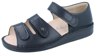 Obrázek produktu pro Pohodlný sandál Finn Comfort Baltrum, pánský, černý, kůže, NOVINKA - Dámský sandál, pohodlná / volná stélka, černý, kůže (nappa)