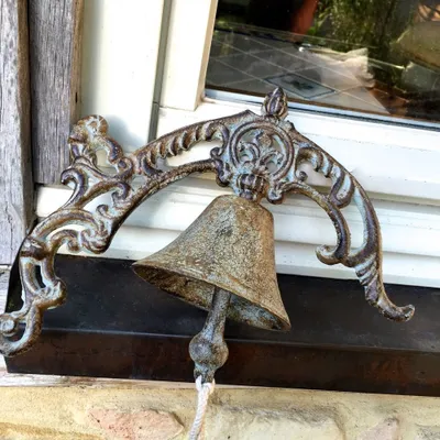 Produktbild von Landhausstil- Wand-Glocke, Tür-Glocke für Traumgärten, Haustür-Glocke wie antik