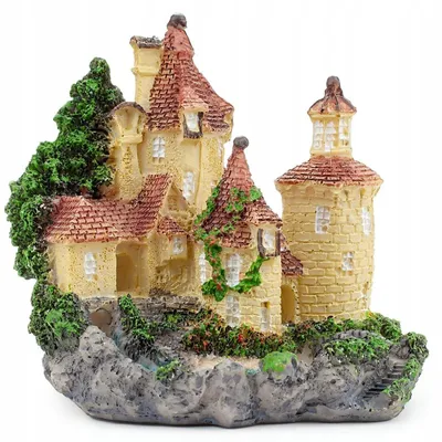 Produktbild von Happet Aquarium Schloss Dekoration Sicheres Versteck für Fische