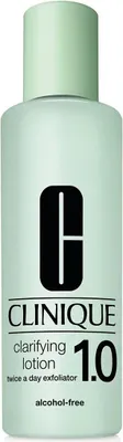 Obrázek produktu pro Clinique Clarifying Lotion 1.0 Twice A Day Exfoliator, Obličejové mléko, Ženy, 200 ml, Suchá pokožka, Citlivá pokožka, Vyhlazující, Láhev