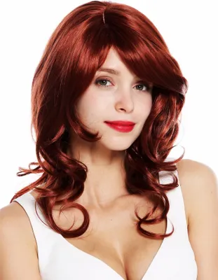 Produktbild von WIG ME UP Perücke lang wellig voluminös Scheitel Kupfer Rot VK-44-130