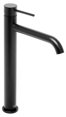 Produktbild von SAT Aurum Einhand-Waschtischbatterie 30,8 cm Edelstahl, Schwarz matt