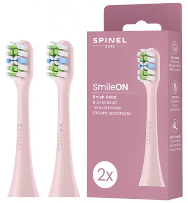 Immagine prodotto di Spinel SmileON V2 - Testine di ricambio per spazzolino elettrico, rosa, confezione da 2
