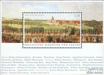 Produktbild von Briefmarken BRD (BR.Deutschland) 2005 Mi Block66 (kompl.Ausg.) postfrisch Schlösser