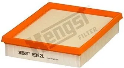 Produktbild von Luftfilter HENGST FILTER E382L passend für PEUGEOT 206 Schrägheck (2A/C) Filtereinsatz