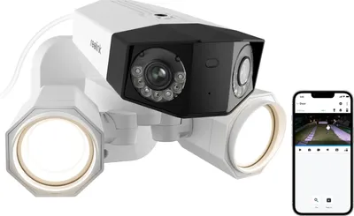 Zdjęcie produktu dla Kamera do monitoringu Reolink 8MP 4K PoE Podwójny obiektyw 180° panoramiczny szerokokątny Zasilanie przez Ethernet, wykrywanie osób/pojazdów