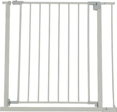 Produktbild von Relaxdays Treppenschutzgitter, 82–87 cm, ohne Bohren, Baby & Kleinkind, Treppe & Tür, Türschutzgitter zum Klemmen, grau