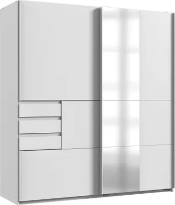 Image de Armoire à portes coulissantes Bamberg Armoire 180x65x198cm Finition au choix,blanc