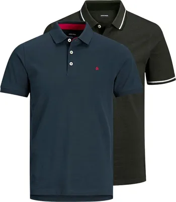 Obrázek produktu pro Jack & Jones – polokošile s krátkým rukávem Paulos, 2 ks, modrá, velikost S, pánská, modrá, velikost S