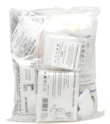Image de Trousse de premiers secours pour 5 personnes, sachet PE