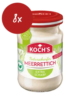 Produktbild von Koch's Tafel Meerrettich naturscharf - 8x 95ml
