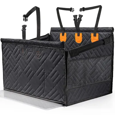 Zdjęcie produktu dla Duży fotelik samochodowy dla psa RAGI, mata do bagażnika 72 cm