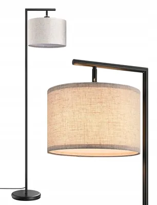 Image de Lampe sur pied EDISHINE, design moderne, 160 cm, LED, culot E27