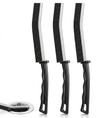 3er-Set Fugenbürste mit Hartborsten, 23 cm, schwarz