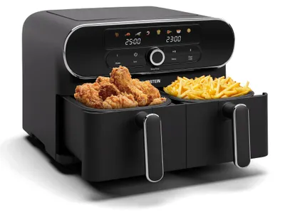 Heißluftfritteuse 10 L, 1700 W, 8 Programme, Dual, Touchscreen