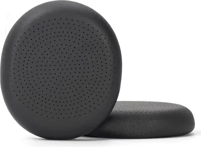 Image de INF 2 Pièces Coussinets d'Oreilles de Remplacement en Cuir Protéiné Perforé Noir Compatible avec Logitech H800