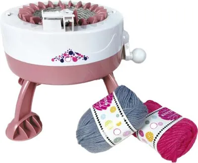 Produktbild von Strickmaschine mit 2 Knäueln für Schals und Mützen, Kinder ab 8 Jahren