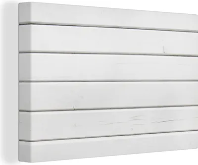 Produktbild von OneMillionCanvasses® - Leinwandbilder - 150x100 cm, Weiße Dielenstruktur, Wandbilder Kunstdruck Wanddekoration