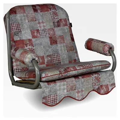 Produktbild von Hollywoodschaukel Auflage für 1-Sitzer - geeignet für zahlreiche 1-Sitzer Hollywoodschaukeln - Germany (Rot-Beige Gemustert)