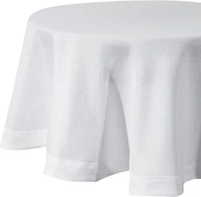 Produktbild von Runde Tischdecke STELLA2 150 cm weiß