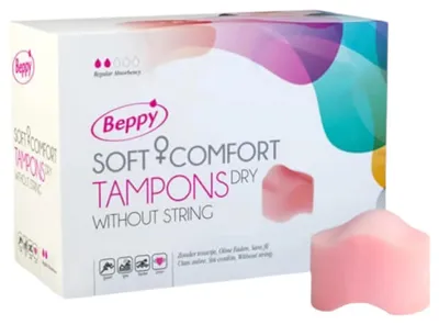 Productafbeelding van ASHA Beppy Soft-Comfort tampons, 8 stuks, droogverpakt
