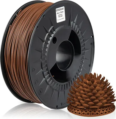 Produktbild von MIDORI® 3D Drucker 1,75mm PLA Filament 1kg Spule Rolle Premium Hellbraun RAL8024