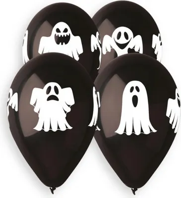 Zdjęcie produktu dla 5 balonów z duchami na Halloween