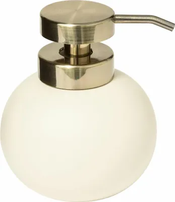 Image de 5five Simply Smart Distributeur de savon Duo, doseur de savon, distributeur à pompe, distributeur, polyrésine, beige, 200169A