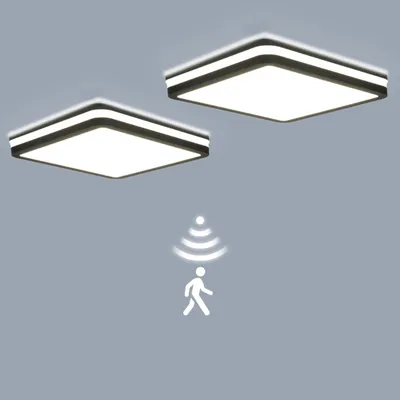 Productafbeelding van Waterdichte LED Plafondlamp met Bewegingssensor en Instelbare Kleurtemperatuur