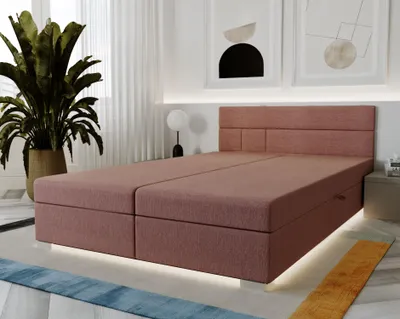 Obrázok produktu pre Boxspringová posteľ 140x200 ROSIE 2 - ružová
