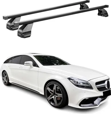 Produktbild von Menabo Dachträger Grundtäger für Mercedes CLS X218 2012-2017 75kg Stahl Schwarz